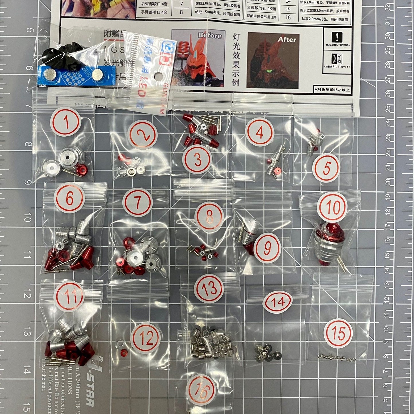 [Pre-order] MG Sazabi ver.ka JAOPARTS MSN-04 Metal Modification Parts Kit