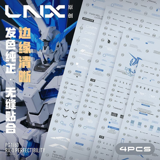 [Pre-order] LNX waterslide decals | PG 1/60 RX-0 Unicorn Perfectibility