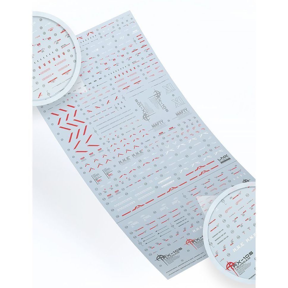 [Pre-order] LNX waterslide decals | HG 1/144 RX-105 Xi Gundam Water Decals Stickers