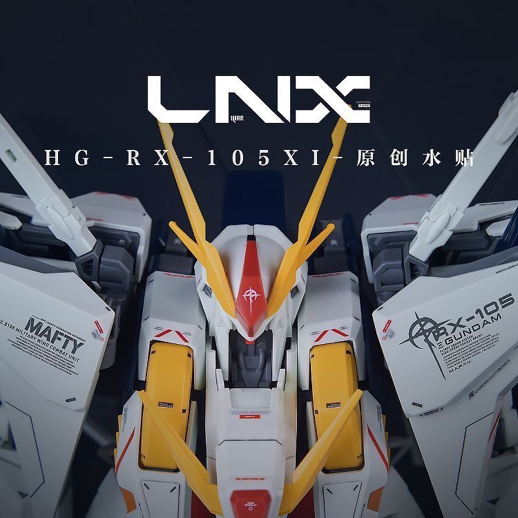 [Pre-order] LNX waterslide decals | HG 1/144 RX-105 Xi Gundam Water Decals Stickers
