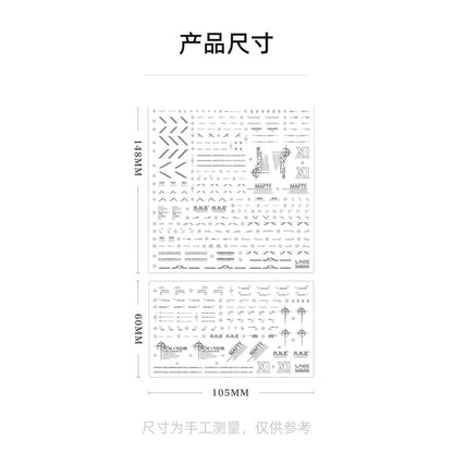 [Pre-order] LNX waterslide decals | HG 1/144 RX-105 Xi Gundam Water Decals Stickers