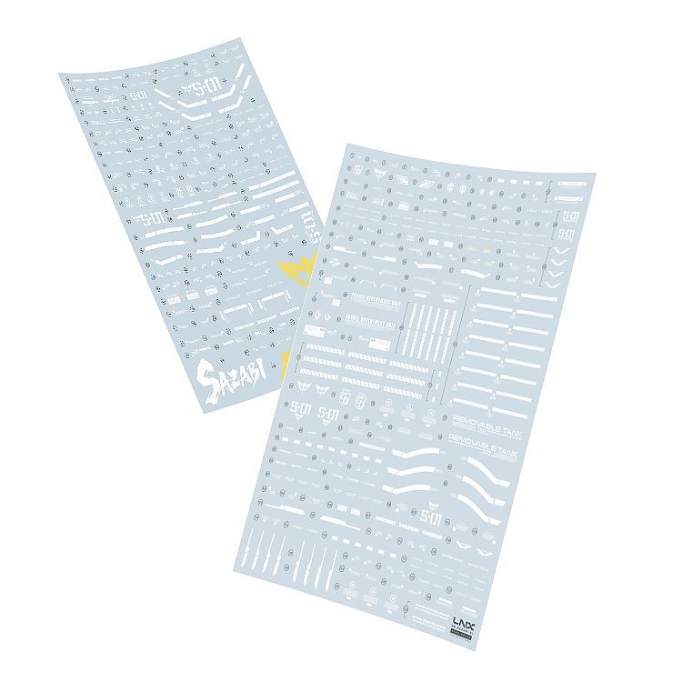 [Pre-order] LNX waterslide decals | MG 1/100 Neo Zeon MSN-04 Mobile Suit Sazabi Ver.Ka Decals