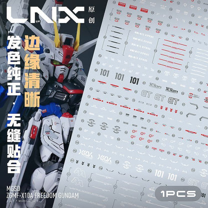 [Pre-order] LNX waterslide decals | MGSD ZGMF-X10A Freedom Gundam Water Decal Set