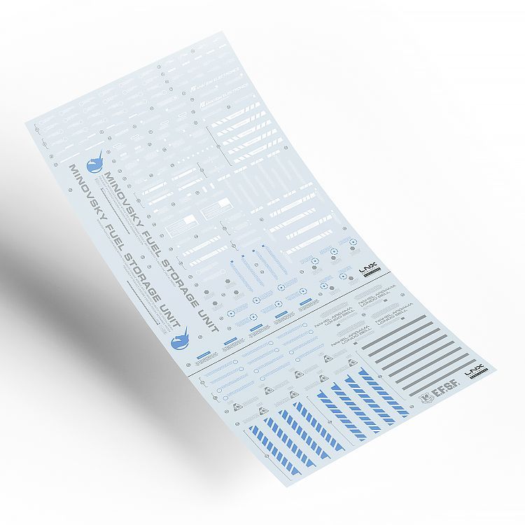 [Pre-order] LNX waterslide decals | PG 1/60 RX-0 Perfectibility Divine Expansion Decal Stickers