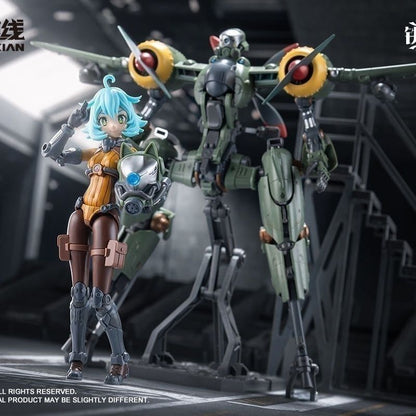 [Pre-order] 1/12 Rust Rose Random Corsage Model Kit | HeMoXian | Girlpla