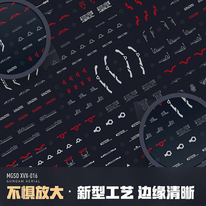 [Pre-order] LNX waterslide decal | MGSD XVX-016 Gundam Aerial Water Decals