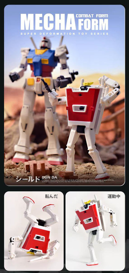 Gundam-shield deformation toy 3 colors
