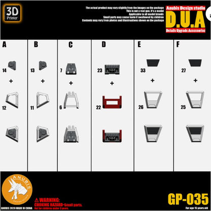 ANUBIS Details Upgrade Accessories (DUA) MG 1/100 Strike