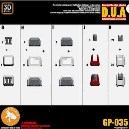 ANUBIS Details Upgrade Accessories (DUA) MG 1/100 Strike