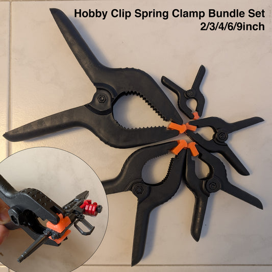 Black Hobby Clip Spring Clamp