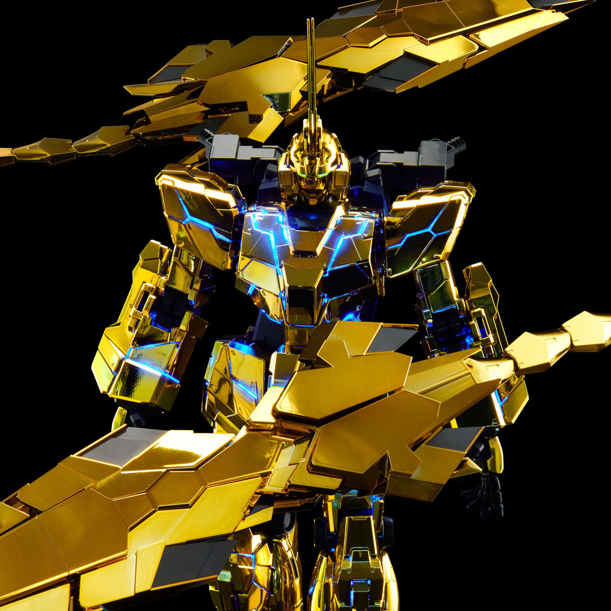 [In stock / Back-order] PBandai PG 1/100 Unicorn Gundam 03 Phenex (Narrative ver) + kosmos RGB LED + Gold Base Sticker