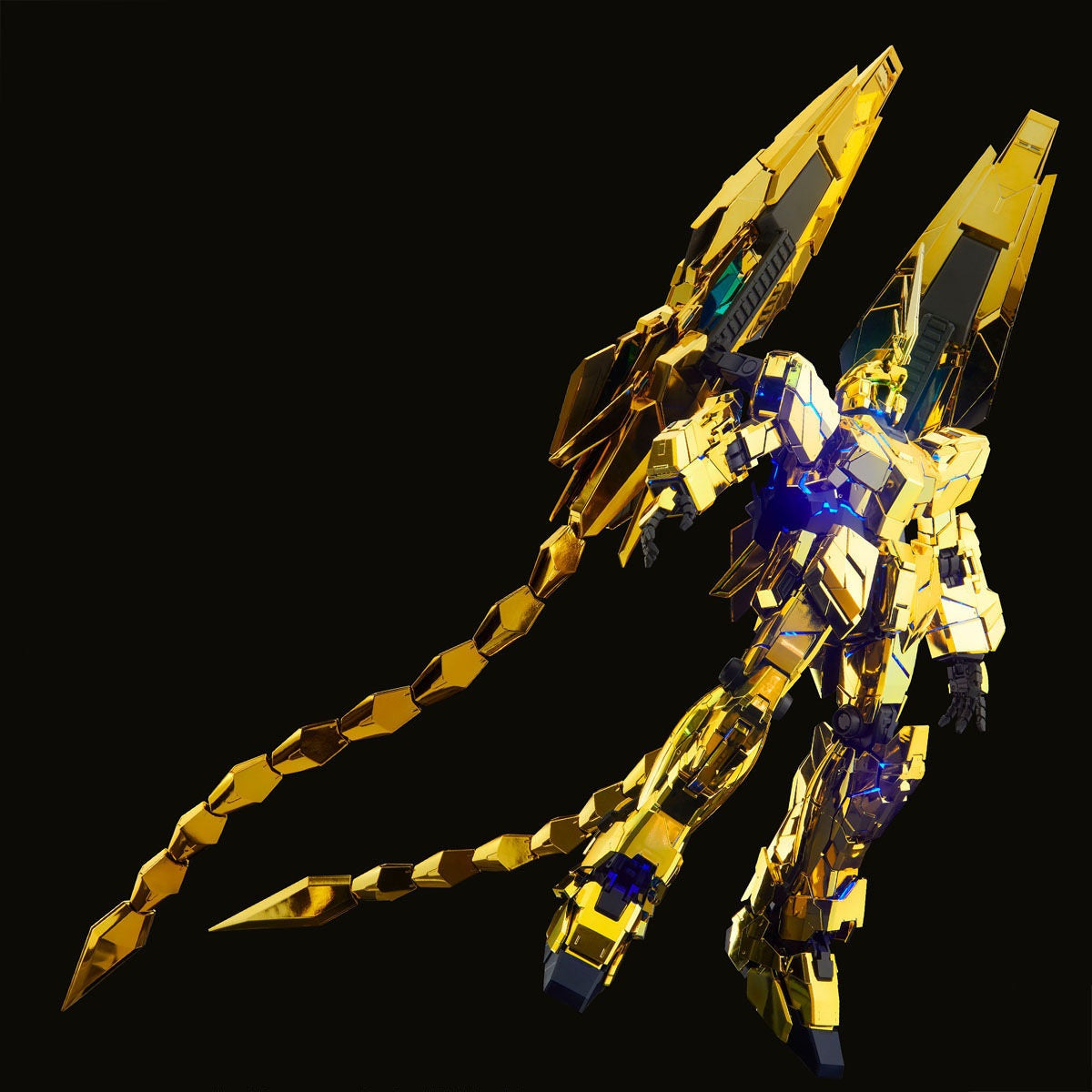 [In stock / Back-order] PBandai PG 1/100 Unicorn Gundam 03 Phenex (Narrative ver) + kosmos RGB LED + Gold Base Sticker