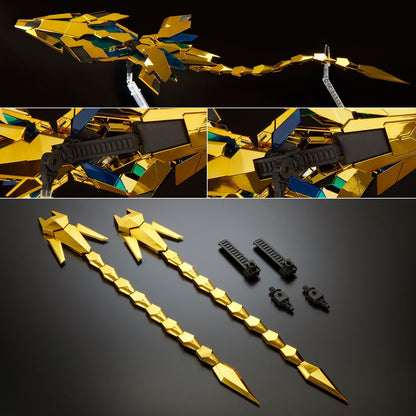 [In stock / Back-order] PBandai PG 1/100 Unicorn Gundam 03 Phenex (Narrative ver) + kosmos RGB LED + Gold Base Sticker