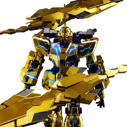 [In stock / Back-order] PBandai PG 1/100 Unicorn Gundam 03 Phenex (Narrative ver) + kosmos RGB LED + Gold Base Sticker