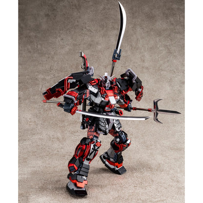 [Waterslide in stock] P-Bandai MG Shin Musha Gundam (Sengoku No Jin Black Robe Large Armor) + FlamingSnow FS waterslide