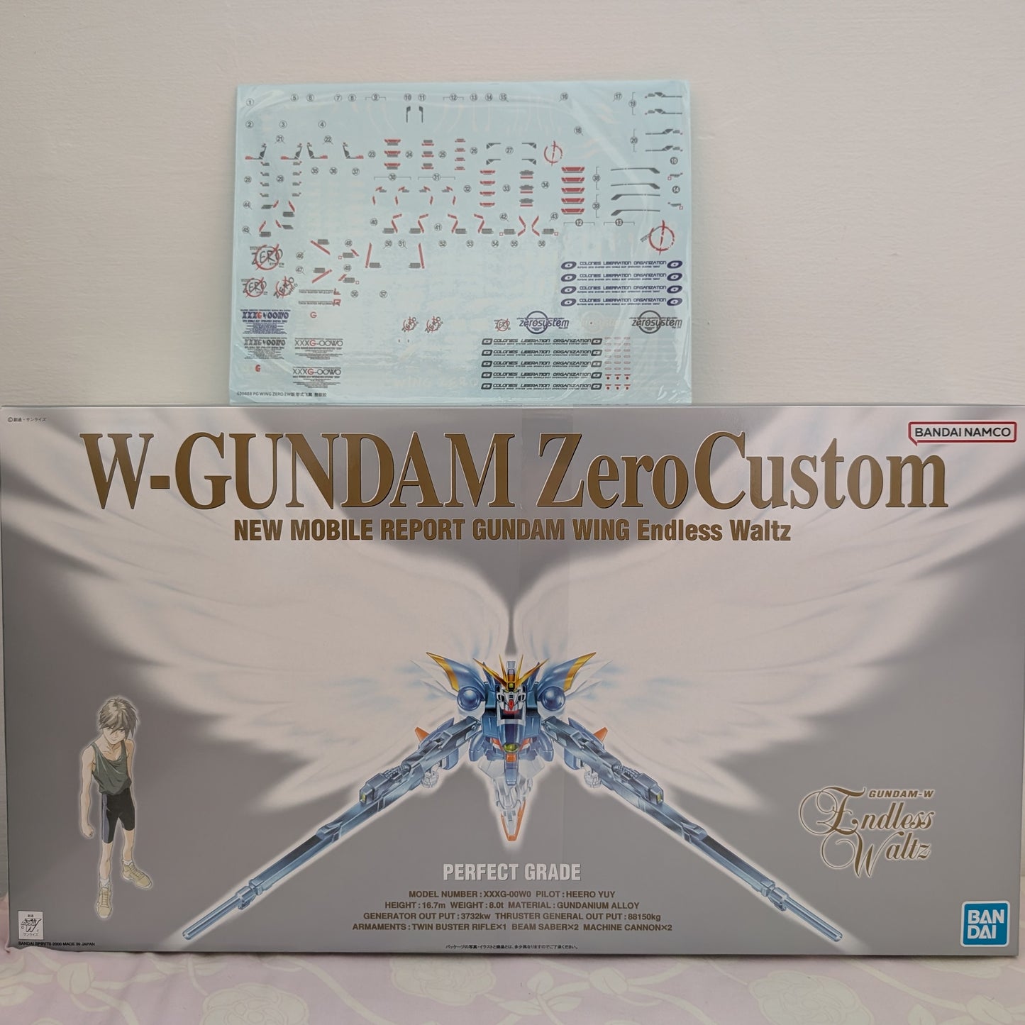 PG Wing Gundam ZeroCustom EW Endless Waltz + custom waterslide Bundle