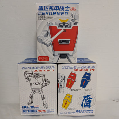 Gundam-shield deformation toy 3 colors