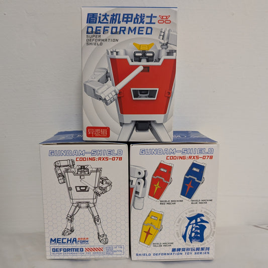 Gundam-shield deformation toy 3 colors