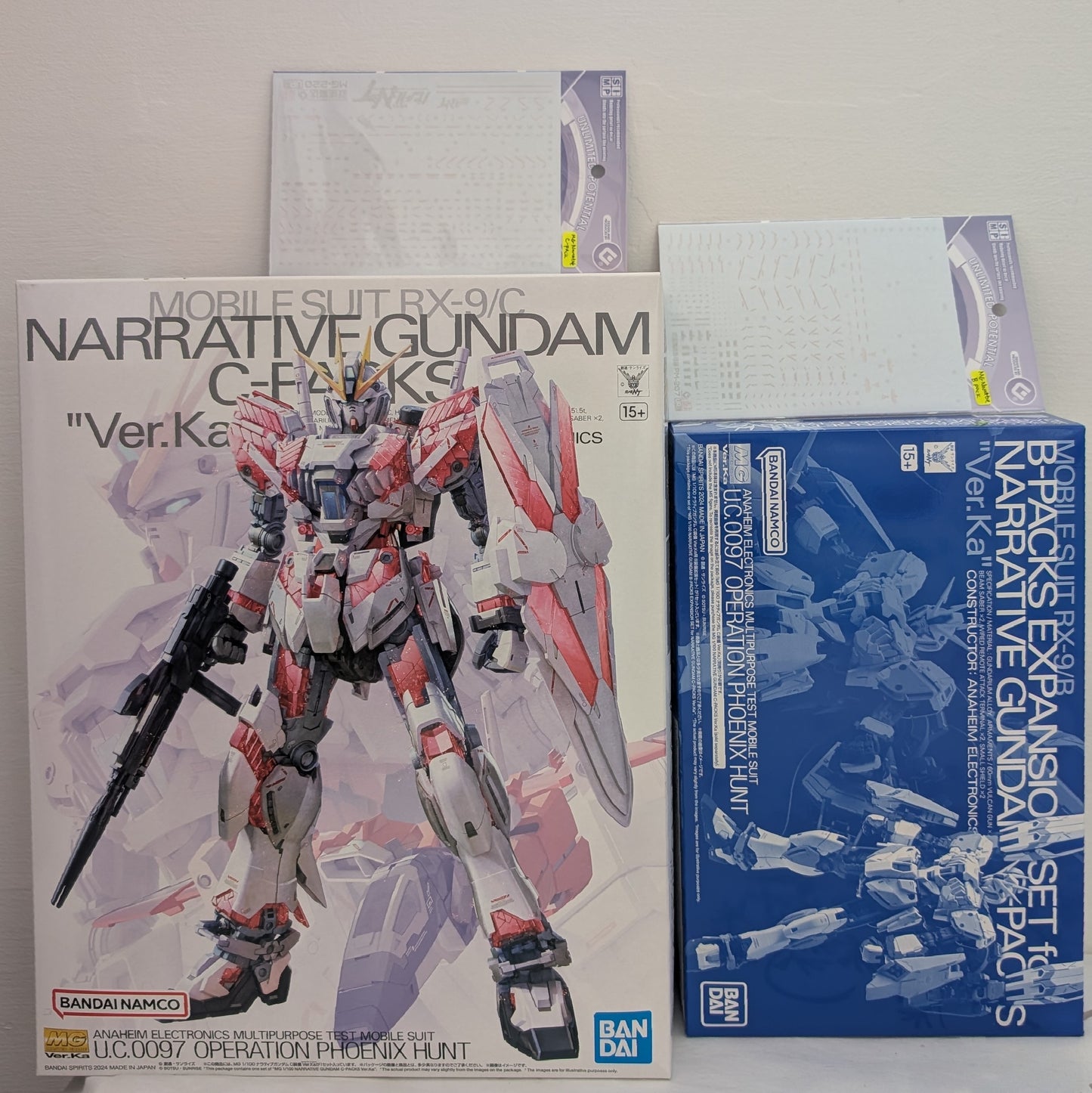 MG Narrative Gundam ver.Ka C-packs + waterslide