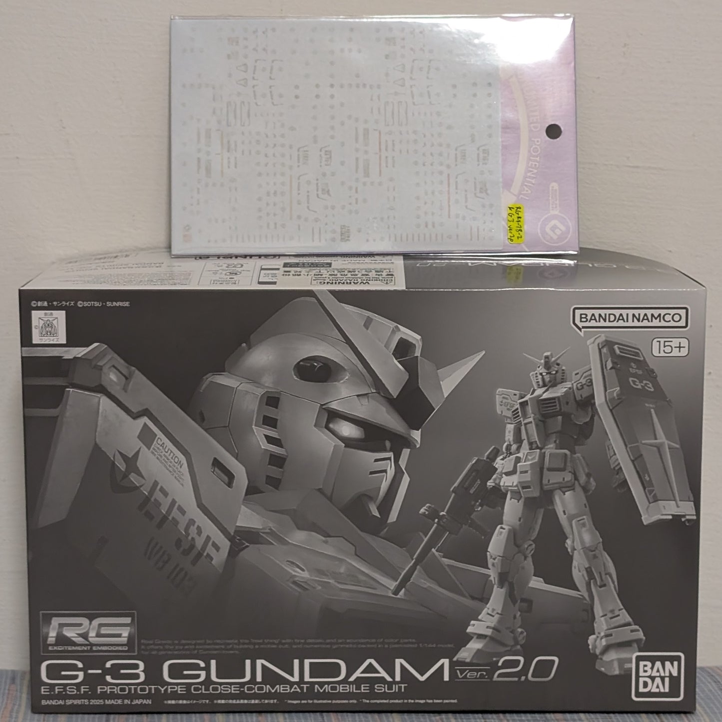 [In stock] P-Bandai RG G-3 RX-78-3 Gundam Ver. 2.0 + EVO 2-in1 waterslide